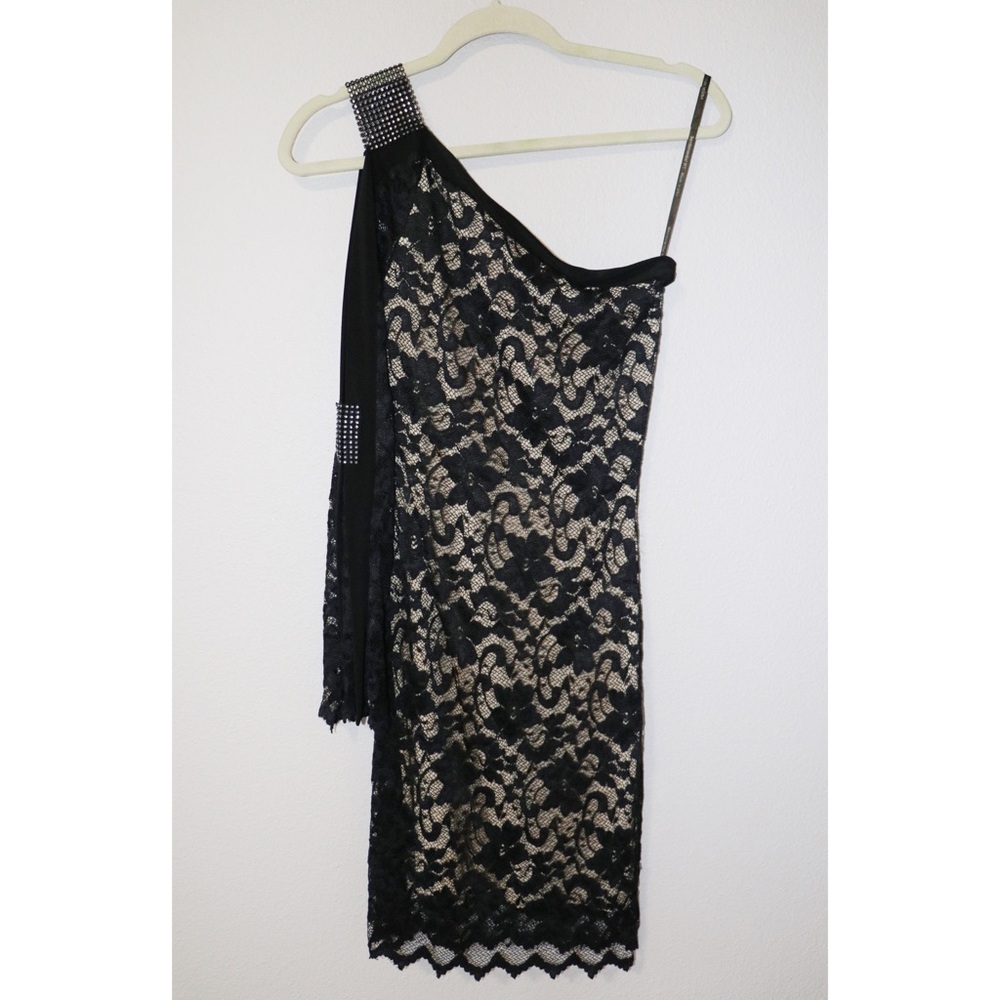 SentimentalNY One Shoulder Lace Dress